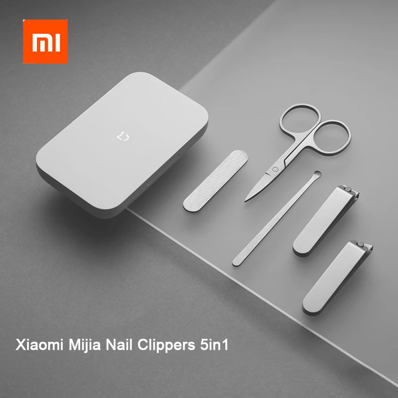 Набор инструментов Xiaomi Mijia 5 в 1 для маникюра и педикюра портативный дорожный