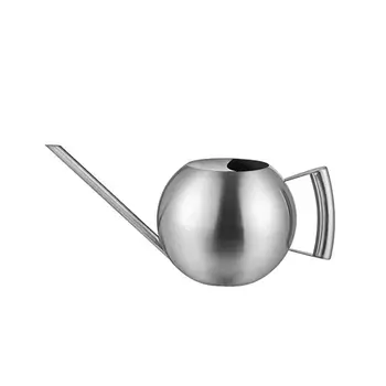 

1L Stainless Steel Watering Can Houseplants Long Mouth Spronking Pot Spherical Watering Pot