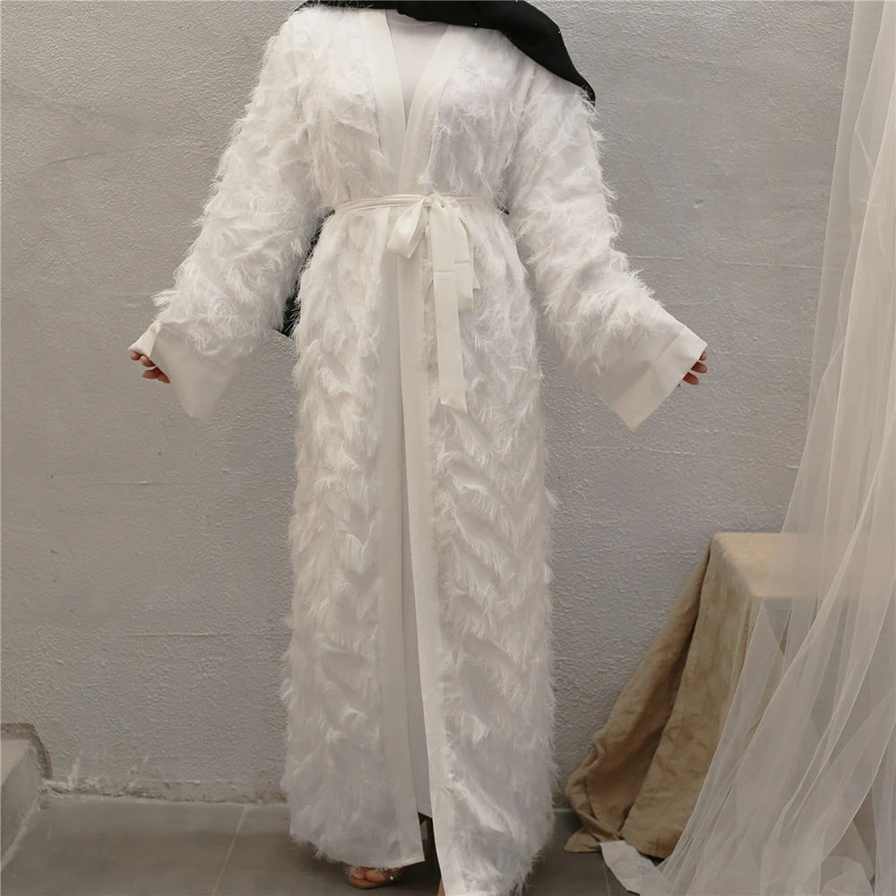 white abaya dress