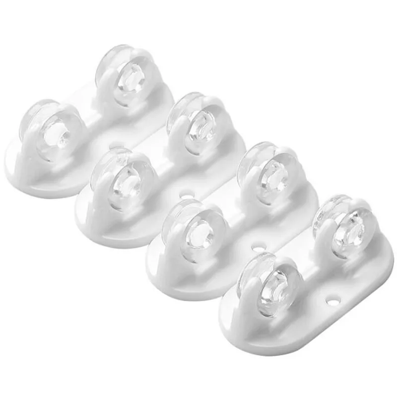4pcs Newest Adhesive Pulley Rollers for drawer Storage Box Trash Can Casters Silent Directional Wheel Furniture Hardware-5