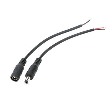 

2.1 x 5.5 mm 5 pair female + male DC power connector 16 cm cable led for tape light connection