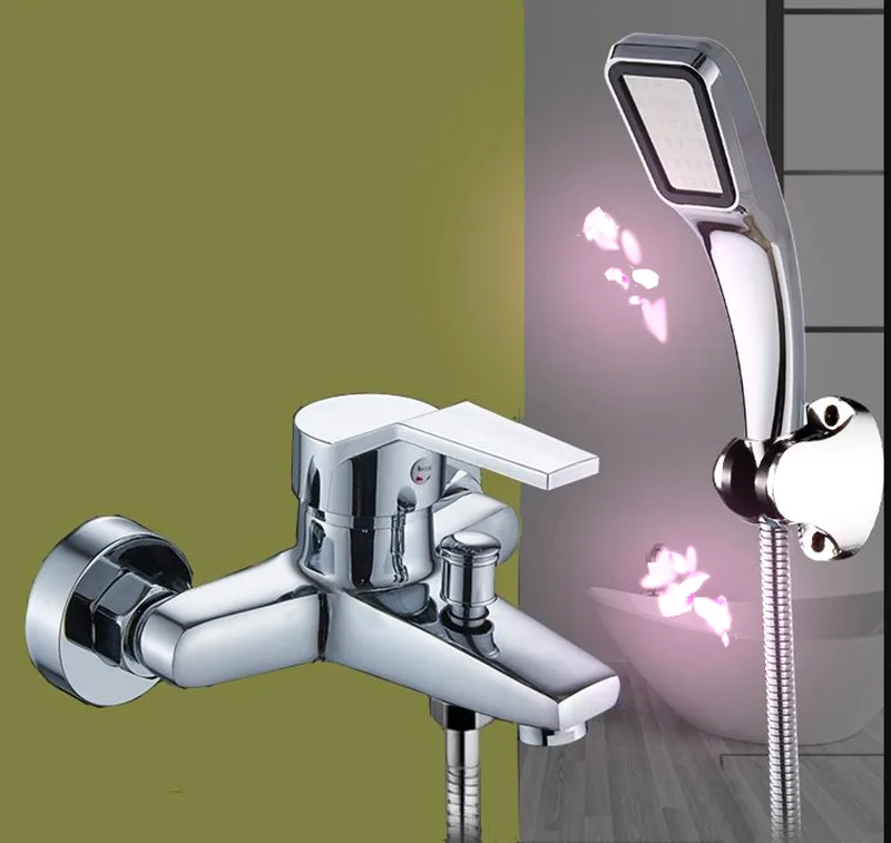 

Manufacturers Direct Selling IELTS Faucet Triple Shower Faucet Copper Bathtub Faucet Hot And Cold Water Concealed Bath Mixing Va