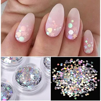 

1g Nail Glitter Sequins Irregular Butterfly Guitar Leaf Umbrella Pattern Sequins Flake DIY Nail Art Decorations