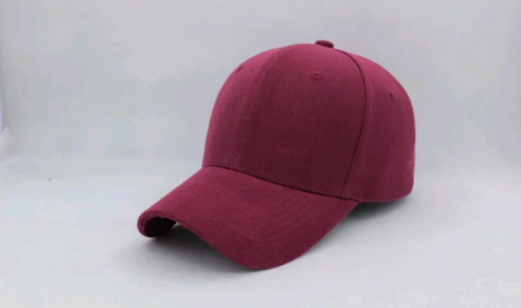 Wine red Новая бейсболка DIY Логотип заказной бренд бегущая Snapback хлопчатобумажные вышитые буквы оптом Высококачественная бейсболка в стиле хип-хоп - Цвет: Wine red