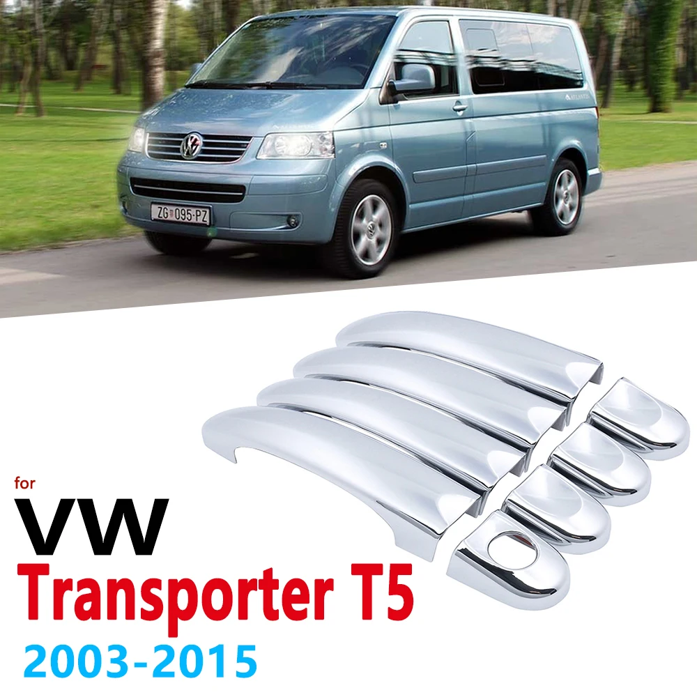 Хромированный чехол с ручками для Volkswagen VW Transporter T5 2003 ~ 2015 автомобильные