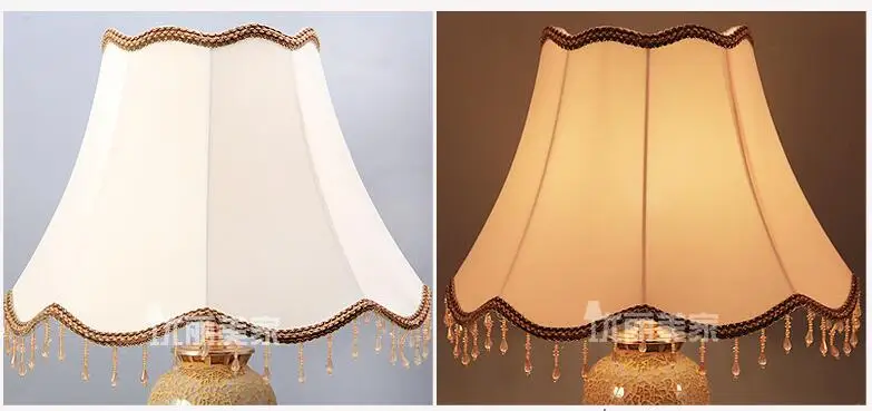 MengDengWei высококачественные настольные абажуры, тканевый Декоративный Напольный Светильник, абажур для спальни, E27