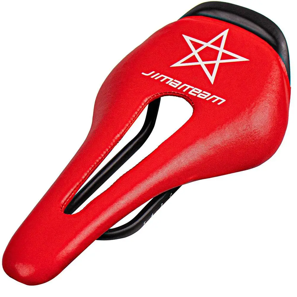 red GloryStar Подушка на переднее сиденье, удобное седло, Велосипедное Сиденье, велосипедная Подушка UD matt T800, углеродное волокно, кожа - Цвет: red