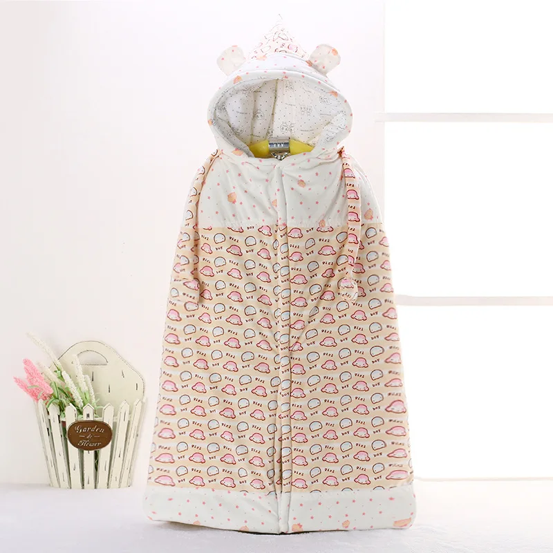 Baby Coats Girl's Smocks Outerwear Velvet Fleece Cloak Mantle Children Poncho Cape Boys Outerwear Newborn Blanket Bathrobe - Color: 1