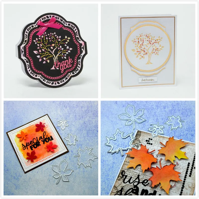 

Eastshape Tree and Leaves Dies Metal Cutting Dies for Card Making DIY Scrapbooking Embossing Cuts Craft Paper Stencil New Dies