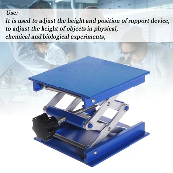 

Stable Retractable Aluminum Alloy Scissor Rack Support Stand Practical Adjustable Laboratory Lifting Platform Experiment Tool