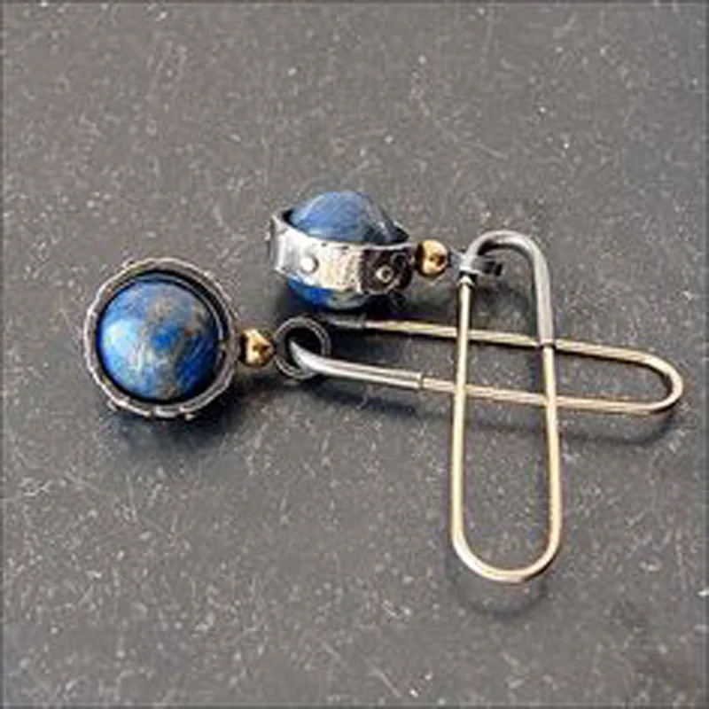 Tisonliz Винтажные висячие серьги с синим камнем для женщин, длинные висячие серьги с кристаллами, женские серьги, Мода, ювелирные изделия - Окраска металла: 2239