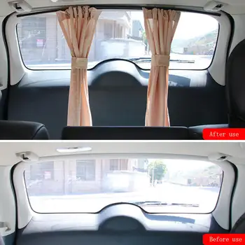 

A2Pcs Car Sunshade VIP Car Van SUV Window Curtain UV Sunshade Visor Kit Hot Car Sunshade Tool