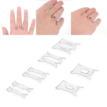

10pcs Invisible Fixation Ring Size Adjuster Reducer Resizer Transparent Shrink Fitter Portable DIY Jewelry Tools Inserted Guard