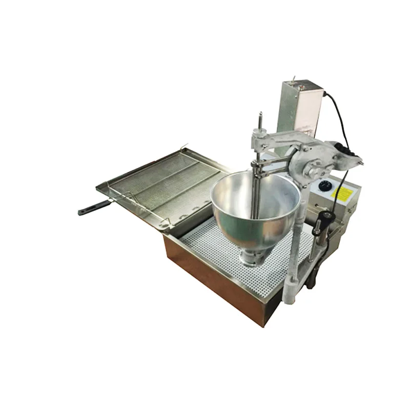 

Stainless Ssteel Electric Donut Fryer Machine Doughnut Waffle Maker Ball Making Machine With 3 Moulds Kitchen Cooking Appliance