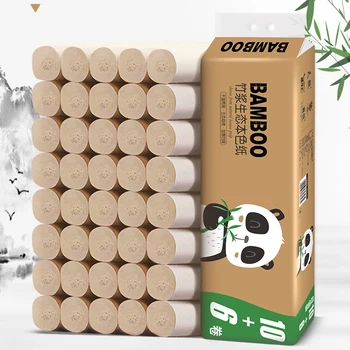 

Thicken Tissue Paper 4 Layers Household Restaurant Bamboo Pulp Rolling Paper for Kitchen Bathroom Accessories home