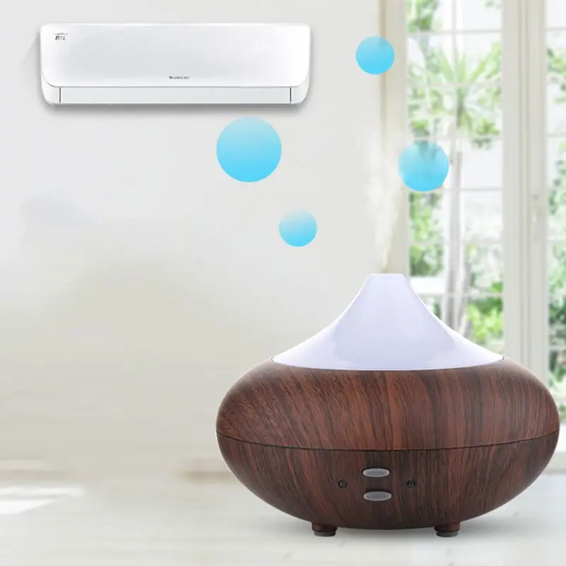 

Wooden Onion Air Humidifier Purifier Colorful LED Aromatherapy Aroma Atomizer