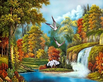 

14/16/18/27/28 Top Quality Beautiful Counted Cross Stitch Kit Abstraction Beauty and Grape Woman A7113 landscape