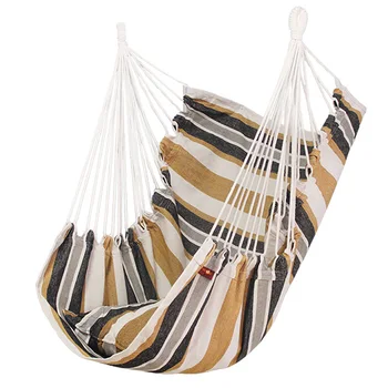 

Thickened Outdoor Swing Hanging Hammock Chair Portable Relaxation Travel Camping Canvas Bedroom Home Garden With Cushion Indoor
