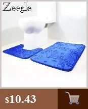 Zeegle 3D тиснением Memory Foam коврик для ванной туалет коврик 3 шт./компл. Ванная комната коврик противоюзовый ковёр для Ванная комната коврики для ванны коврики для ванной комнаты Набор