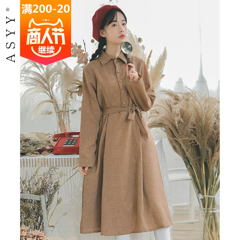 #Special Offers 5148 #2018 Herfst & Winter Nieuwe Stijl Literatuur En Kunst Retro Bandage Doek Lange Mouwen Jurk Vrouwen medium-Lengte Rok Model #Special Offers 5148 #2018 Herfst & Winter Nieuwe Stijl Literatuur En Kunst Retro Bandage Doek Lange Mouwen Jurk Vrouwen medium-Lengte Rok Model