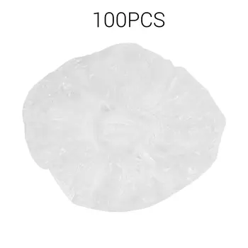

100PCS/SET Disposable Hotel Home Women Shower Bath Cap Waterproof Elastic Design Adults Bathing Cap Hair Cover Shower Caps