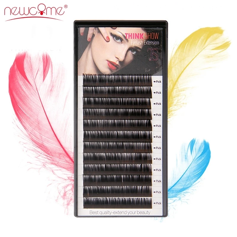 

All Size Eye Lashes Extension Hand Made Individual Eyelashes Extension Mink Faux Maquiagem Cilios Eyelashes MakeUp Free Shipping