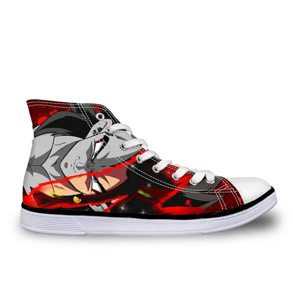 Thikin Dragon Ball Boys High Top Canvas Shoes Cool Anime Super Character Man Vulcanize Sneakers Couple shoes - Цвет: BLG7758AK