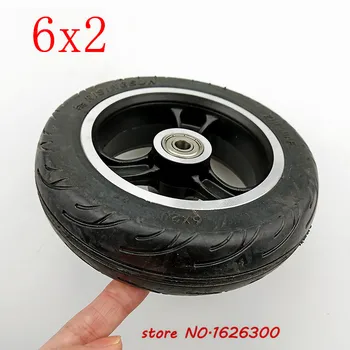 

High Quality 6x2J Solid Tire Wheel Hub Fast Wheel F0 Widened Rear Wheel 6 Inch Electric Scooter Solid Tyre Wheel