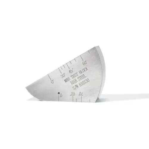 MAB Angle Beam ROMPAS Calibration Standard Carbon Steel Block