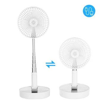 

USB Osillating Fan Portable Electric Fan 180° Rotatable Head Quiet Desk Fan with 4-Speed Extendable Built-in Battery for Home