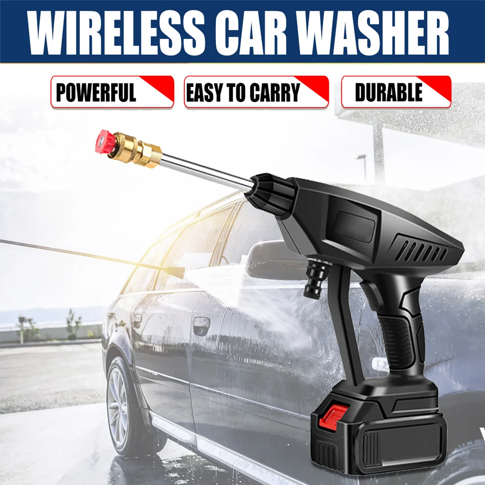 30Bar 300W Cordless High Pressure Car Washer Rechargeable Car Wash Gun