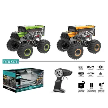 

RC Car 1/16 Driving Car Double Motors Drive Bigfoot Car Remote Control Car Model Off-Road Vehicle Toy #X0709