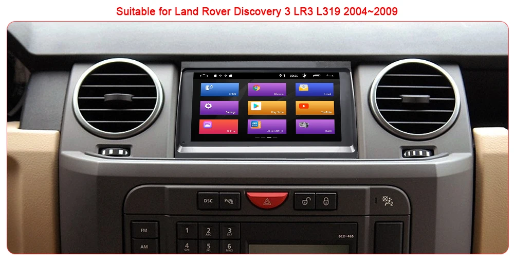 Excellent Android 9.0 Car Multimedia Player NAVI For Land Rover Discovery 3 LR3 L319 2004~2009 Radio Stereo GPS Navigation Wifi OBD 4 Core 3 Excellent Android 9.0 Car Multimedia Player NAVI For Land Rover Discovery 3 LR3 L319 2004~2009 Radio Stereo GPS Navigation Wifi OBD 4 Core 3