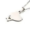 Stainless Steel Ecuador Map Pendant Necklaces Ecuadorian Maps Trendy Heart Jewelry 4