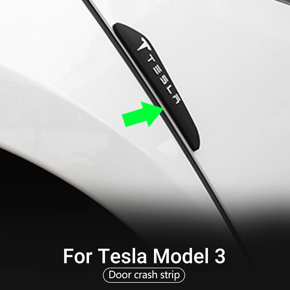 

4pcs Car Door Bumper Protector For Tesla model 3 Accessories Guard Protective Bumper Vehicle Door Protector Model3 Model three