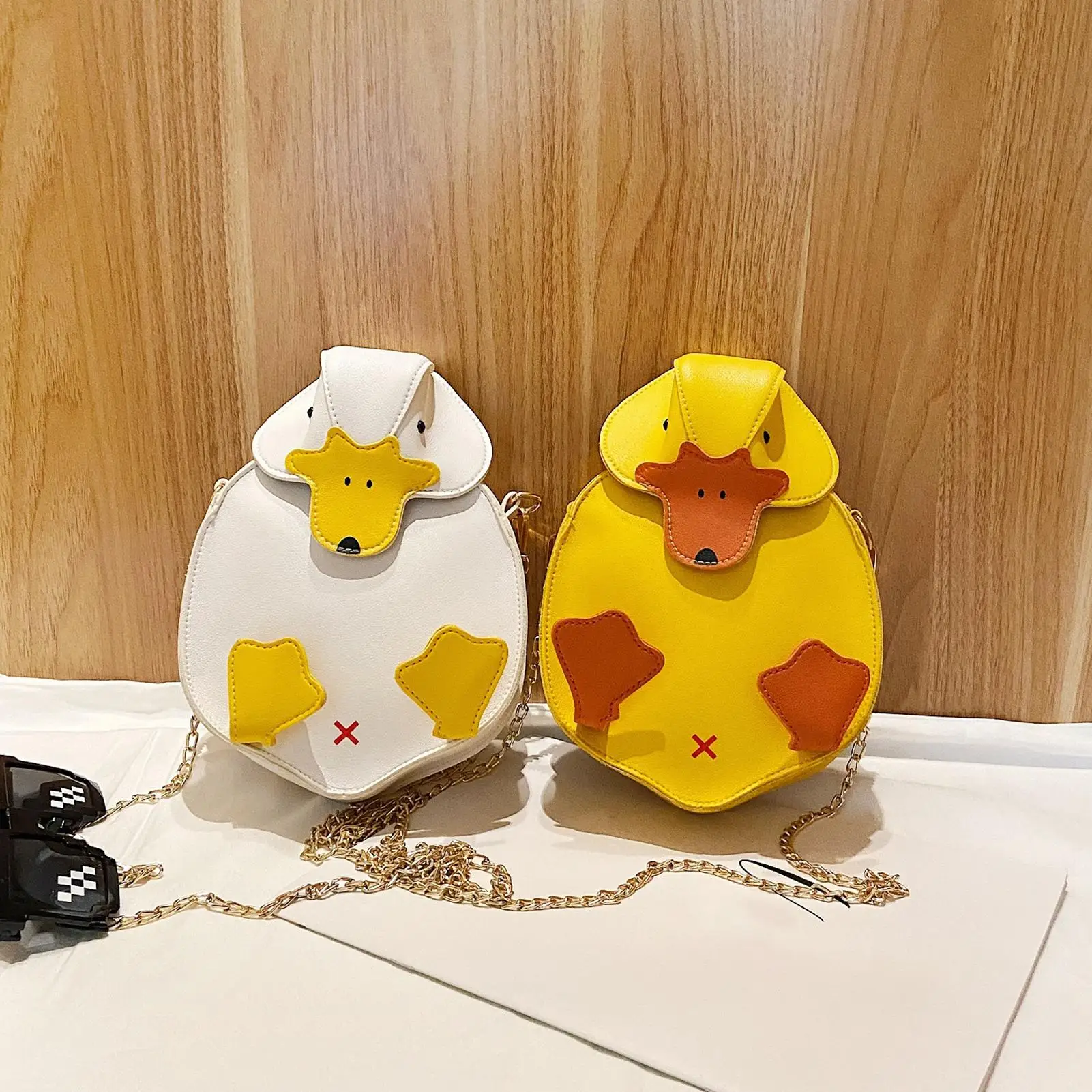 

Fashion Women Girl Cartoon Duck Color Block Crossbody Messenger Shoulder Bag