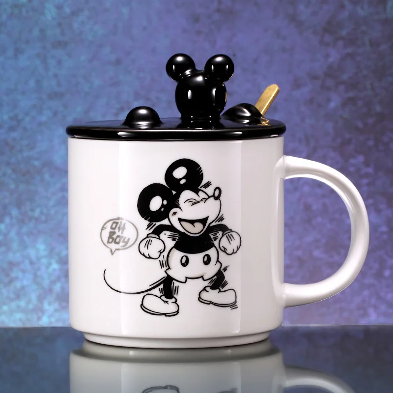 Disney большой емкости керамическая чашка необычная Кружка Мода мультфильм офис для мужчин и женщин Молоко керамическая чашка для кофе дети девушка чашки - Цвет: C