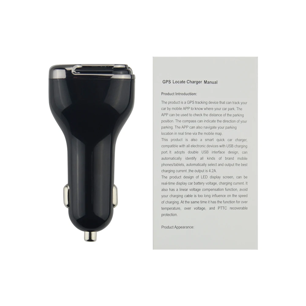 Высококачественное Автомобильное зарядное устройство Locate E5 Intelligent Compatible Locate Tracker Поддерживает мониторинг даты в реальном времени OLED дисплей напряжения - Цвет: no box