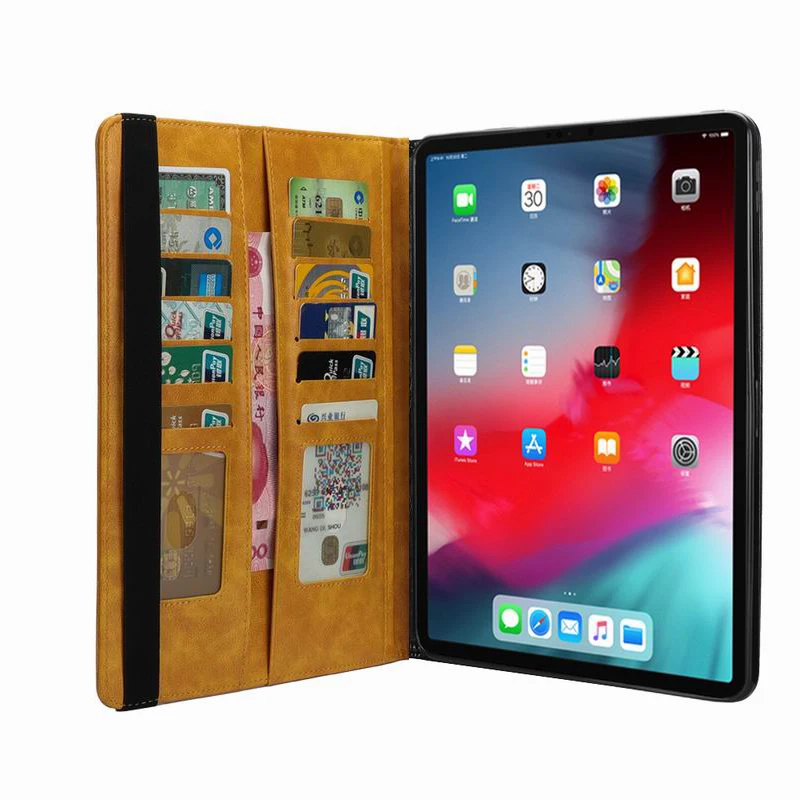Роскошный чехол Ретро-книга для ipad Pro 12,9, чехол для визитницы, держатель карандаша для планшета, Чехол для ipad pro 12,9, новая версия