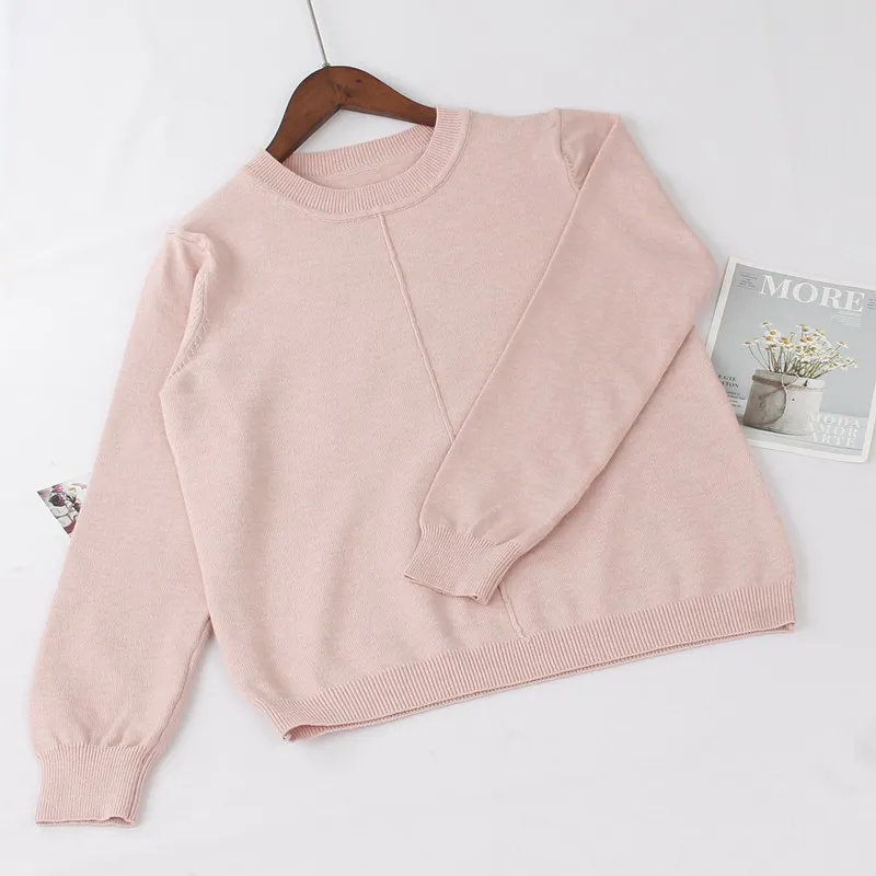 pink G882 GIGOGOU толстый осенне-зимний женский пуловер, свитер, модный качественный вязаный джемпер, мягкий теплый женский свитер - Цвет: pink G882
