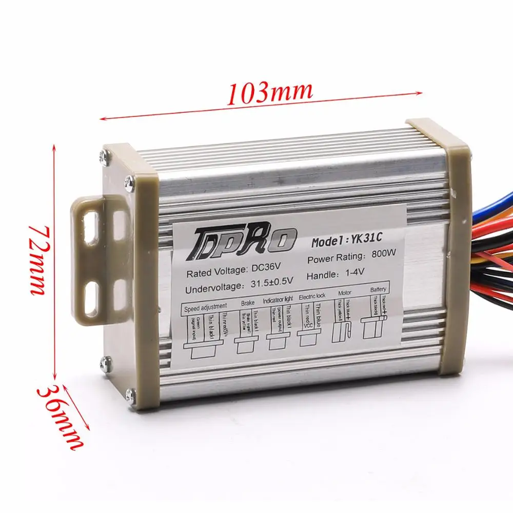 800W 36V Электрический Скорость Управление; Управление коробка ATV мини велосипед Картинг скутер