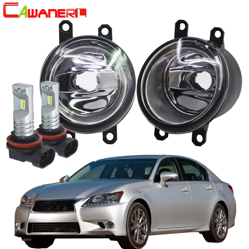 

Cawanerl Стайлинг авто противотуманные светильник ры абажур + H11 Светодиодный/галогенная лампа DRL 12 В для Lexus GS350 GS460 GS450h 2011 2012 2013 2014 2015