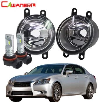 

Cawanerl Car Styling Fog Light Lampshade + H11 LED / Halogen Bulb DRL 12V For Lexus GS350 GS460 GS450h 2011 2012 2013 2014 2015