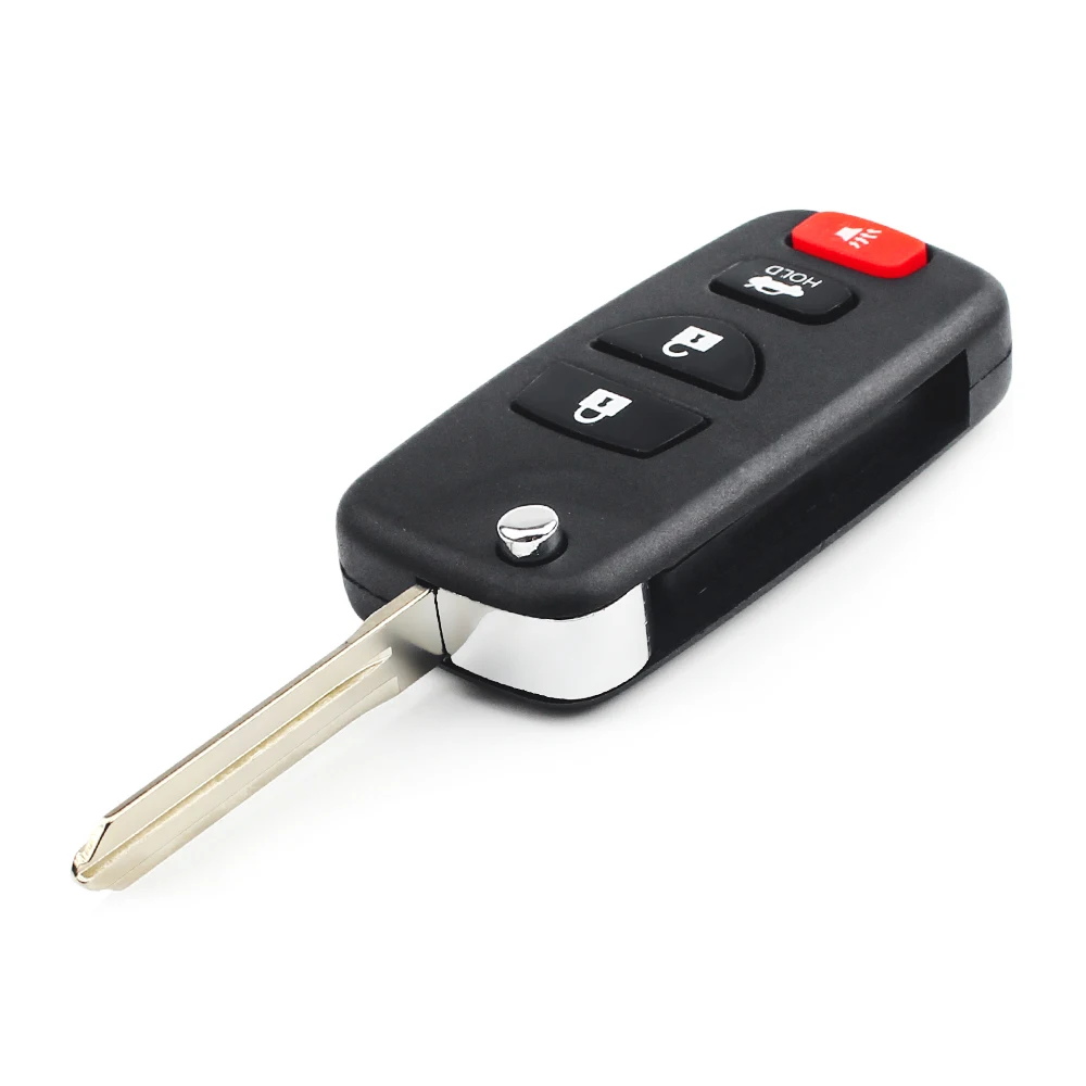 KEYYOU чехол для дистанционного ключа складной флип-брелок для INFINITI G35 I35 350Z Nissan Sentra Altima Maxima 02-06 4 кнопки