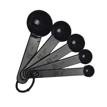

5pcs/set Kitchen Measuring Spoon Teaspoon Coffee Sugar Scoop Baking Cooking Kitchen Measuring Cups With Scale Tools 3 Colors