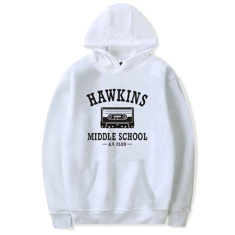 Женская толстовка с капюшоном't Lie Hawkins Middle School - Цвет: White