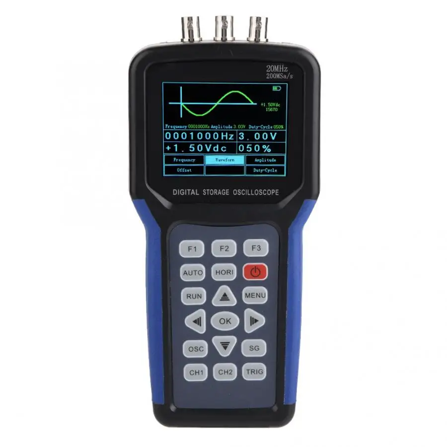 AC110-220V JDS2023 ручной профессиональный цифровой 1-канальный 20 МГц осциллограф мультиметр Поддержка для USB запоминающее устройство