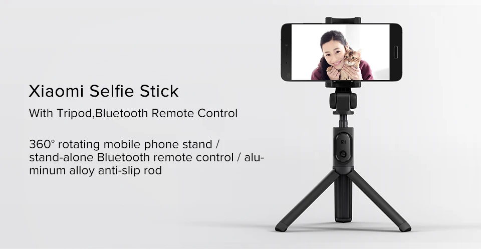 Xiaomi Mi селфи палка штатив Bluetooth беспроводной пульт дистанционного управления 360 градусов вращающийся кронштейн