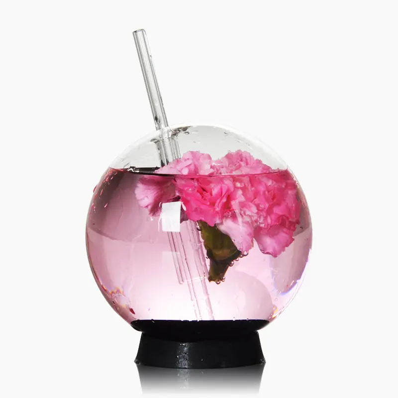 Spherical cocktail glass smoke molecular cuisine restaurant coffee bar glass ball sippy cups afbeelding