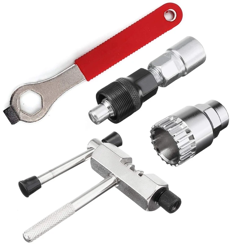 

Mountain Bike Repair Tool Kit Mountain Bike Multi-Function 4 In 1 - Bicycle Crank Extractor Puller / Arm Remover + Bicycle Bot